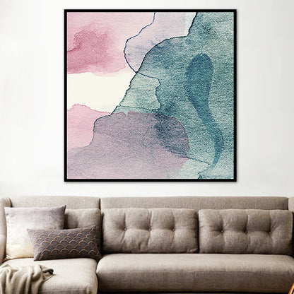 Avelena | Weiches Farben Modern Kunst Leinwand Aquarell Gemälde für Esszimmer, Mehrere Größen Optionen