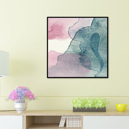 Avelena | Weiches Farben Modern Kunst Leinwand Aquarell Gemälde für Esszimmer, Mehrere Größen Optionen