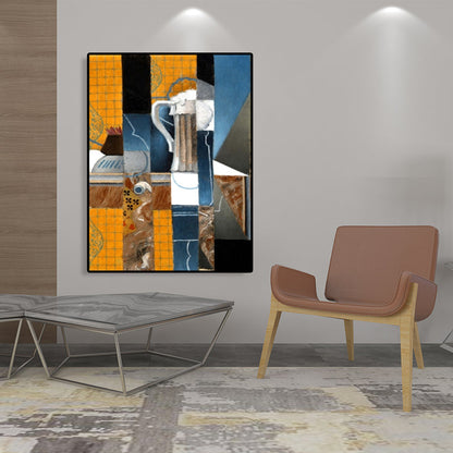 Avelena | Instrumente Ölmalerei Kunstdruck Kubismus Stil Leinwand Wanddekoration, Mehrere Größen
