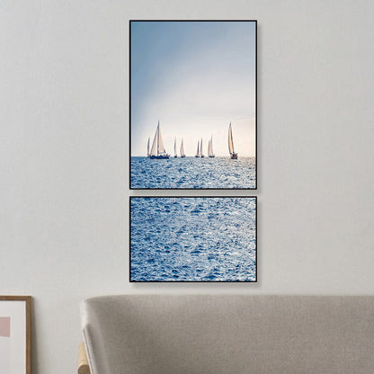 Avelena | Fotografien Seascape Wandkunst Druck Mehrteilig Modernes Schlafzimmer Leinwand In Helle Farbe