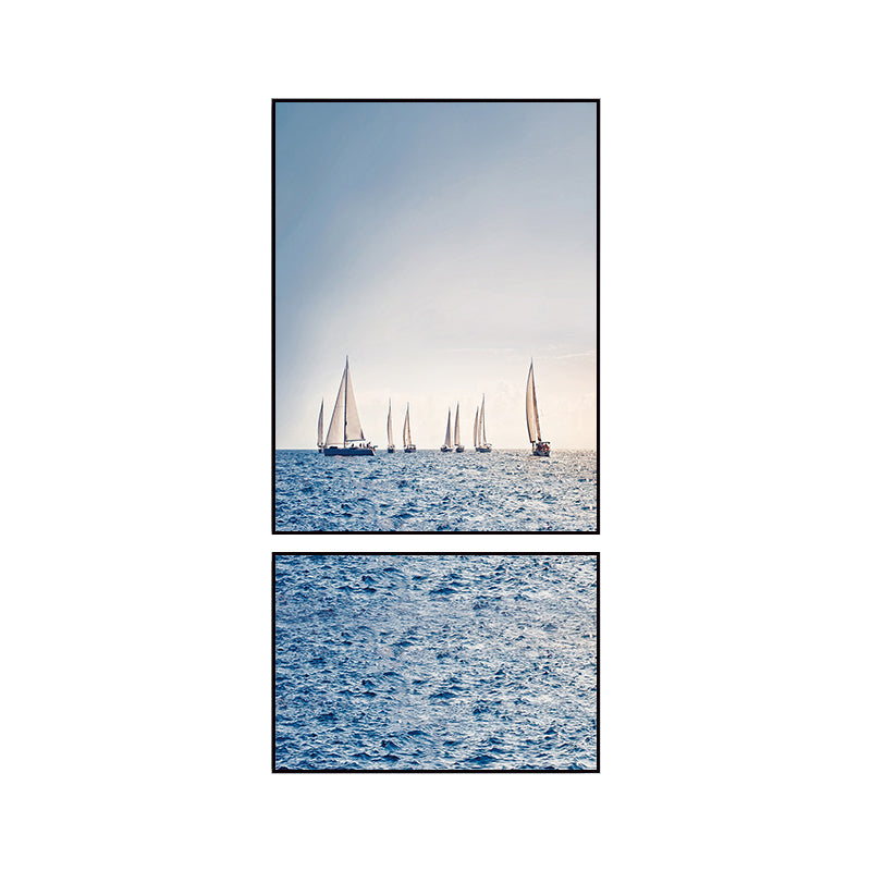 Avelena | Fotografien Seascape Wandkunst Druck Mehrteilig Modernes Schlafzimmer Leinwand In Helle Farbe