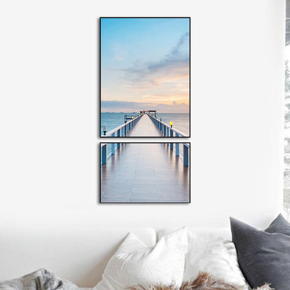 Avelena | Fotografien Seascape Wandkunst Druck Mehrteilig Modernes Schlafzimmer Leinwand In Helle Farbe
