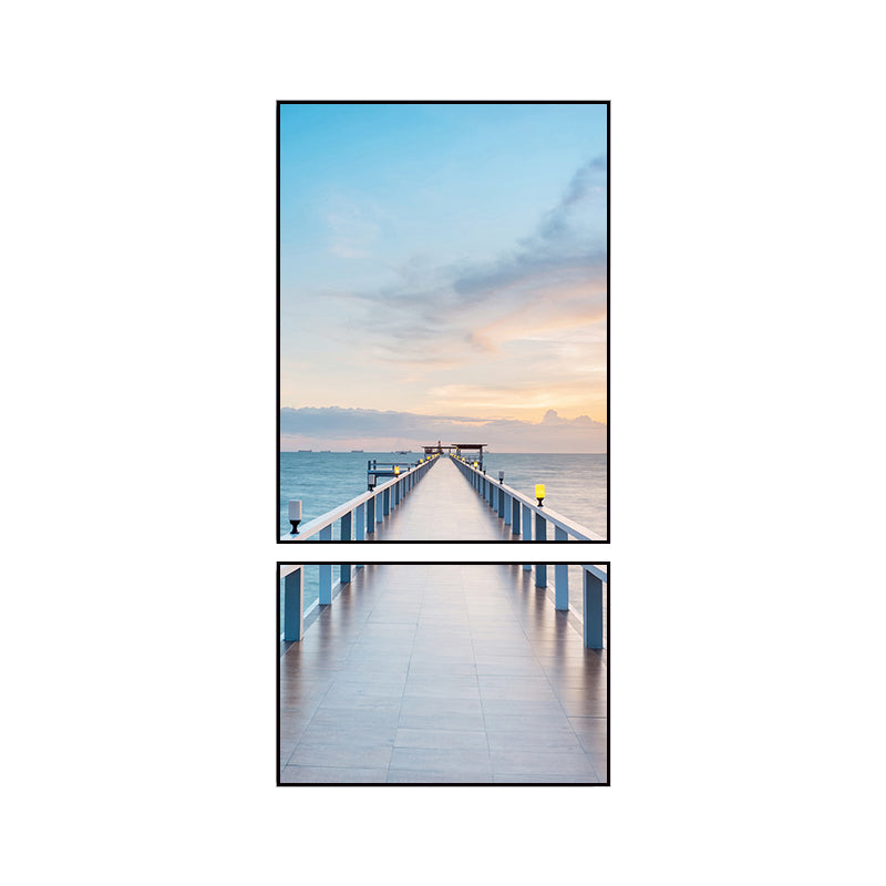 Avelena | Fotografien Seascape Wandkunst Druck Mehrteilig Modernes Schlafzimmer Leinwand In Helle Farbe