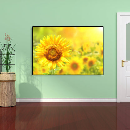Avelena | Moderne Fotografien Sonnenblumen Kunst Druck Helle Texturierte Wanddekoration für Das Kinderzimmer