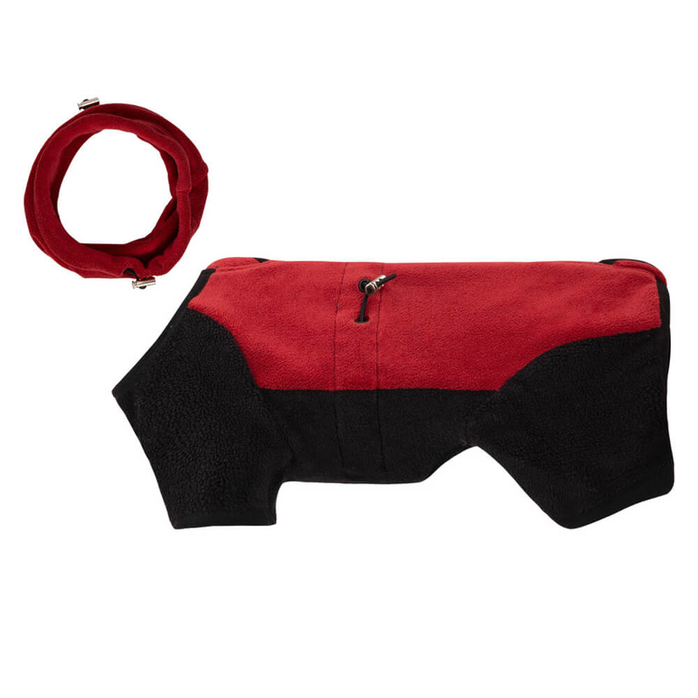 Avelena | Vollständiger Schutz Polar Fleece Hund Overall mit abnehmbarem Kragen