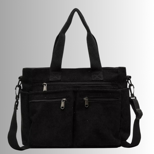 Avelena | Urban Cord Tote Stylische Cordtasche für die Schulter – Geräumige, leichte und funktionale Alltags-Tasche