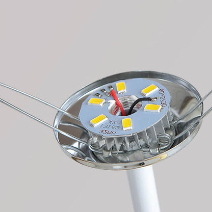 Avelena | AureLoom Nordic Vintage Tischlampe | Stoffkegel | Massivholz | LED-Licht | Dimmbare Optionen | Dekorativ für Zuhause