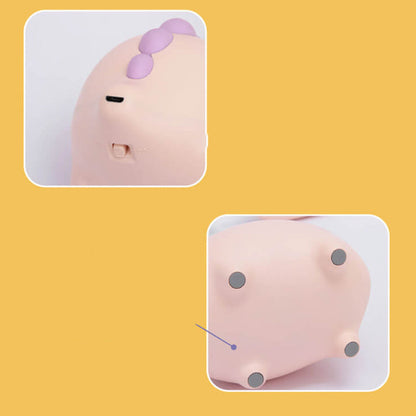 Avelena | DinoGlow Kinder LED-Schreibtischlampe | Augenfreundlich | Wiederaufladbar | Perfekt fürs Kinderzimmer