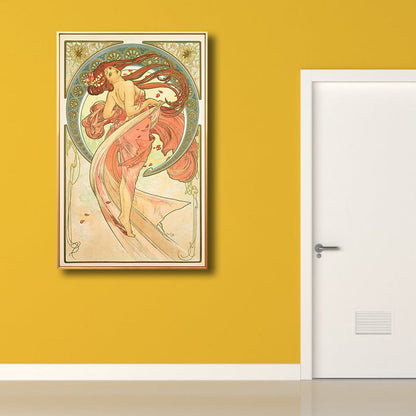 Avelena | Art Nouveau Religion Leinwand Pastellfarben Malerei Druck Frau Wanddekoration für Zuhause