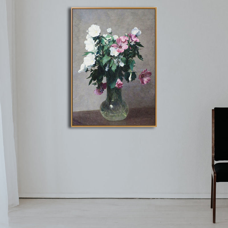 Avelena | Schöner Blumenvasen-Kunstdruck Schlafzimmer Stillleben Malerei In Grün, Mehrere Größen Verfügbar