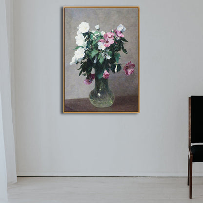 Avelena | Schöner Blumenvasen-Kunstdruck Schlafzimmer Stillleben Malerei In Grün, Mehrere Größen Verfügbar