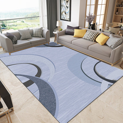 Avelena | Mehrfarbiges Colorblock-Teppich Polyester Moderner Teppich Haustierfreundlich Waschbar Rutschfester Teppich für Das Wohnzimmer