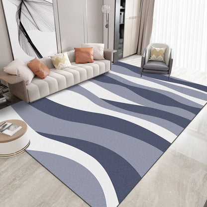Avelena | Mehrfarbiges Colorblock-Teppich Polyester Moderner Teppich Haustierfreundlich Waschbar Rutschfester Teppich für Das Wohnzimmer