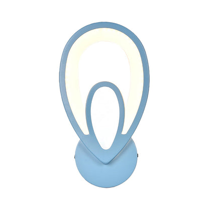 Avelena | Kinder Schlafzimmer Treppen Wandlampe Acryl Metall Cartoon Wandleuchte mit Candy Farbe