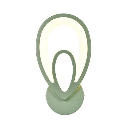 Avelena | Kinder Schlafzimmer Treppen Wandlampe Acryl Metall Cartoon Wandleuchte mit Candy Farbe