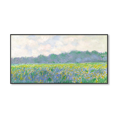 Avelena | Reed Marshes Art Print Impressionismus Texturiert Familienzimmer Eingewickelt Leinwand In Grün