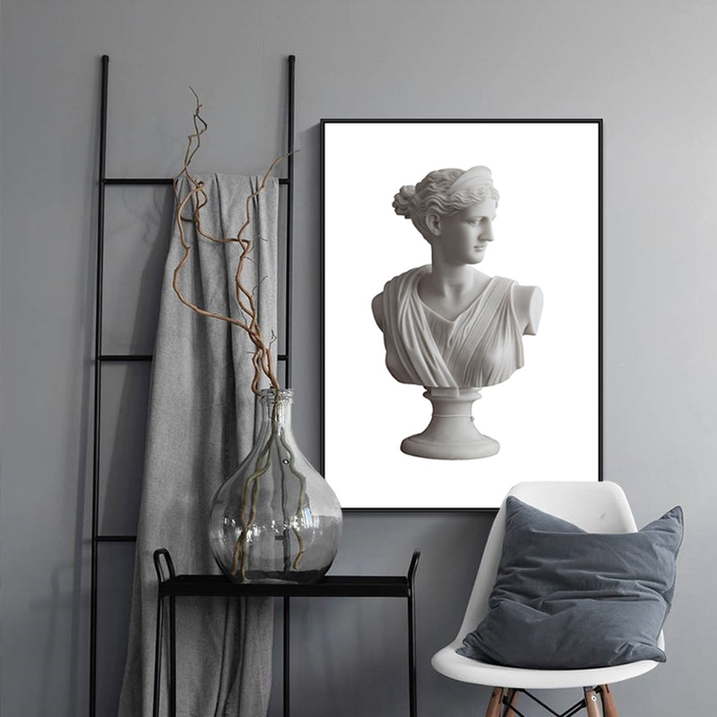 Avelena | Weißes Top Skulptur Gemälde Zeitgenössische Texturierte Leinwand Wandkunst für Das Wohnzimmer