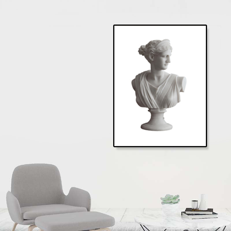 Avelena | Weißes Top Skulptur Gemälde Zeitgenössische Texturierte Leinwand Wandkunst für Das Wohnzimmer
