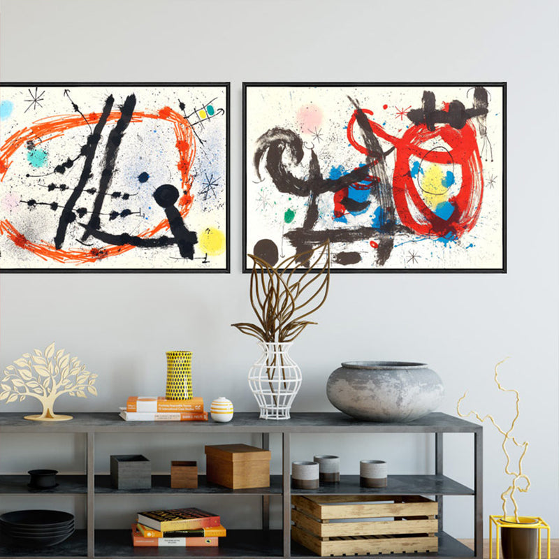 Avelena | Texturierte Handbedruckte Wanddekoration Im Modernen Kunststil Auf Leinwand für Die Küche, Mehrere Größen
