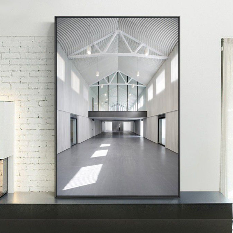 Avelena | Foto Flur Leinwand Zeitgenössischer Stil Gebäude Malerei In Hellen Farben für Das Studienzimmer
