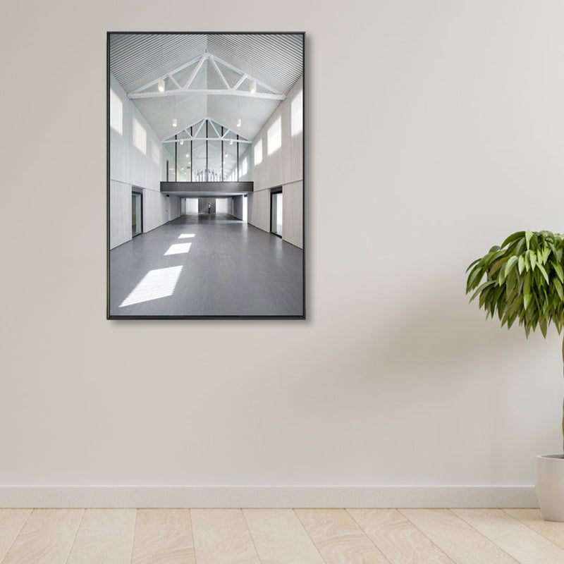 Avelena | Foto Flur Leinwand Zeitgenössischer Stil Gebäude Malerei In Hellen Farben für Das Studienzimmer