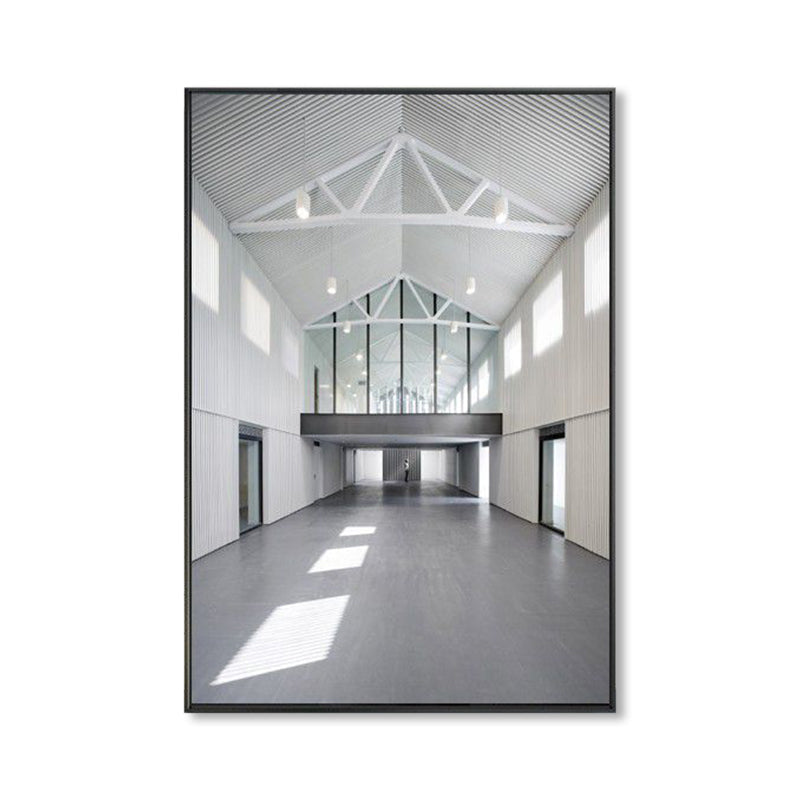 Avelena | Foto Flur Leinwand Zeitgenössischer Stil Gebäude Malerei In Hellen Farben für Das Studienzimmer