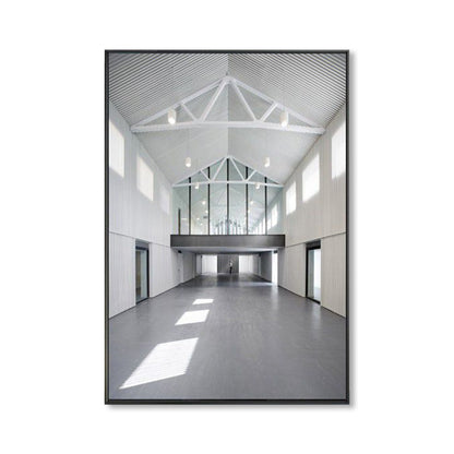Avelena | Foto Flur Leinwand Zeitgenössischer Stil Gebäude Malerei In Hellen Farben für Das Studienzimmer