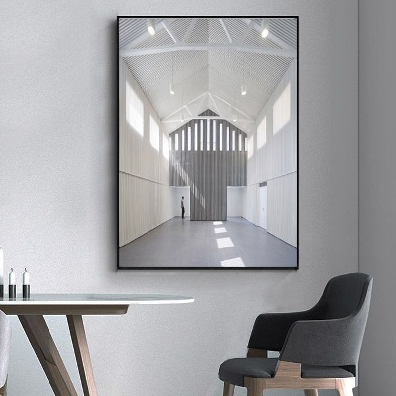 Avelena | Foto Flur Leinwand Zeitgenössischer Stil Gebäude Malerei In Hellen Farben für Das Studienzimmer