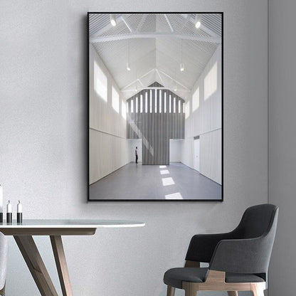 Avelena | Foto Flur Leinwand Zeitgenössischer Stil Gebäude Malerei In Hellen Farben für Das Studienzimmer
