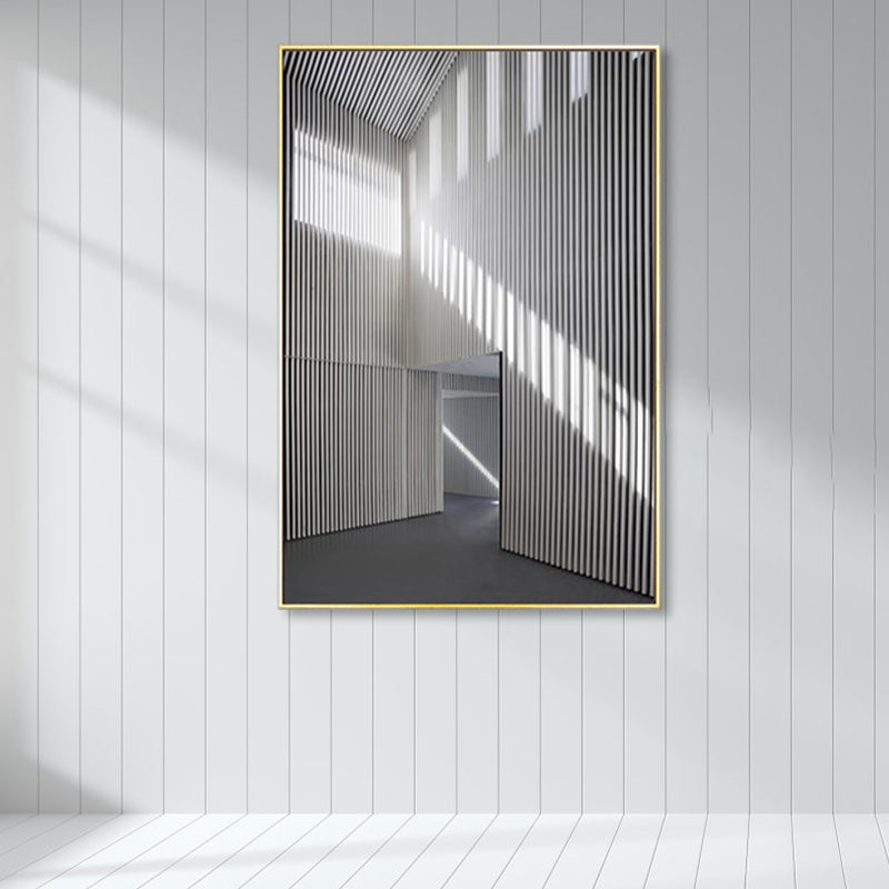 Avelena | Foto Flur Leinwand Zeitgenössischer Stil Gebäude Malerei In Hellen Farben für Das Studienzimmer
