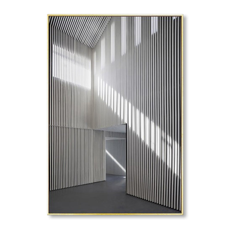 Avelena | Foto Flur Leinwand Zeitgenössischer Stil Gebäude Malerei In Hellen Farben für Das Studienzimmer
