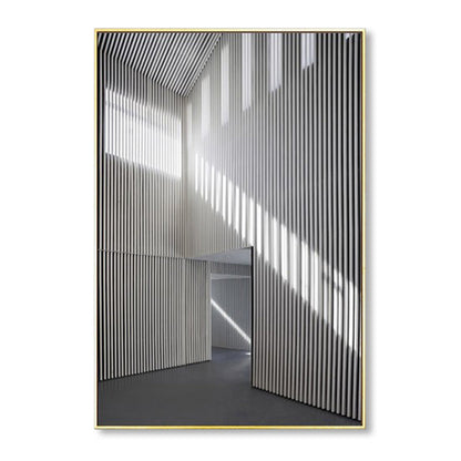 Avelena | Foto Flur Leinwand Zeitgenössischer Stil Gebäude Malerei In Hellen Farben für Das Studienzimmer