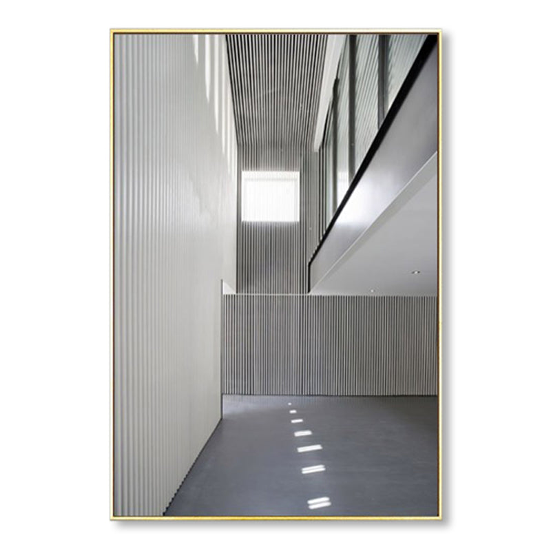 Avelena | Foto Flur Leinwand Zeitgenössischer Stil Gebäude Malerei In Hellen Farben für Das Studienzimmer