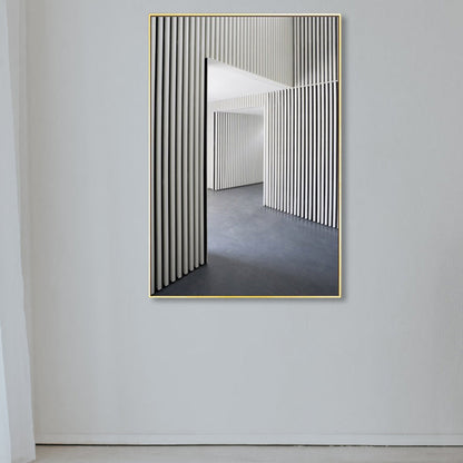 Avelena | Foto Flur Leinwand Zeitgenössischer Stil Gebäude Malerei In Hellen Farben für Das Studienzimmer