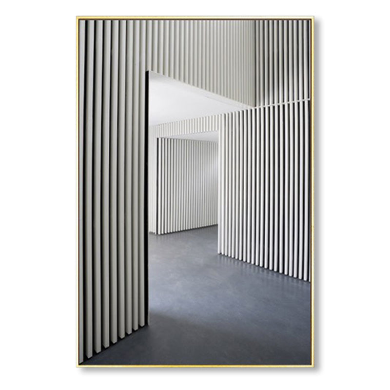 Avelena | Foto Flur Leinwand Zeitgenössischer Stil Gebäude Malerei In Hellen Farben für Das Studienzimmer