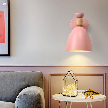 Avelena | Macaron Dome Wandapplique Rotierbar Metall 1 Kopf Wandleuchte für Restaurant Treppe