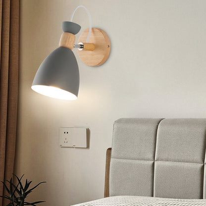 Avelena | Macaron Dome Wandapplique Rotierbar Metall 1 Kopf Wandleuchte für Restaurant Treppe