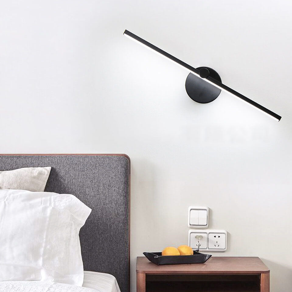 Avelena | Nordic Minimalist Aluminium Lange Bar Schalter LED Spiegel Wandleuchte Lampe