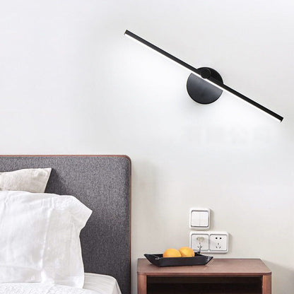 Avelena | Nordic Minimalist Aluminium Lange Bar Schalter LED Spiegel Wandleuchte Lampe
