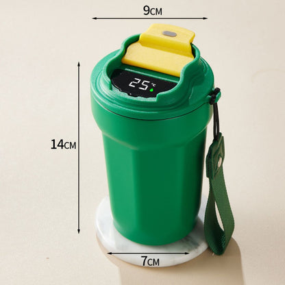 Avelena | Edelstahl  Kaffebecher mit LED Temperatur Anzeige 450 ML