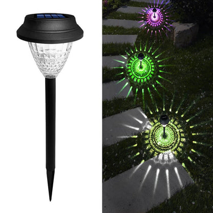 Avelena | Solar wasserdicht kreisförmig divergente Licht Schatten Design LED Außen Garten Dekorationslicht