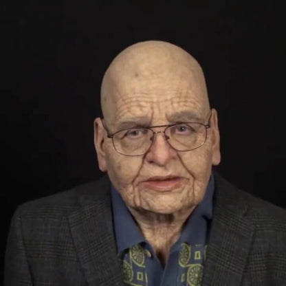 Avelena | Gruselige alte Mann Maske – Realistische Latex Halloween Maske für Erwachsene