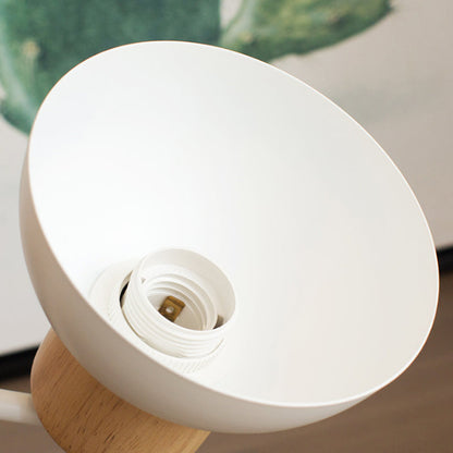Avelena | Nordic Style Wandlampe Dome 1 Birne Metall & Holz Wandleuchte mit Vogel für Kinderzimmer