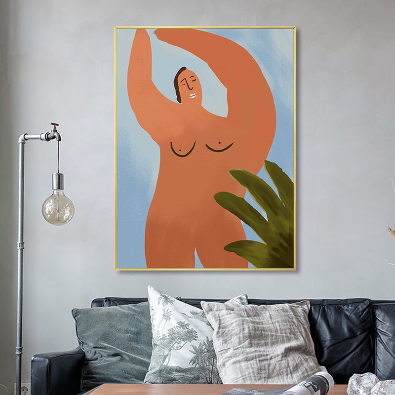 Avelena | Texturierte Illustration Big Guy Leinwanddruck Pop Art Wanddekoration für Das Schlafzimmer, Mehrere Größen