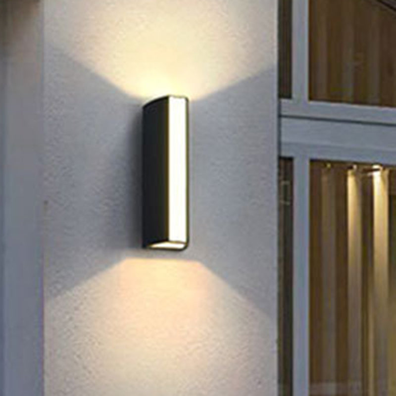 Avelena | Schwarze Dreieck Prism Wandleuchte Moderne Metall Klein/Mittel/Groß Led Deckenleuchte Wand Sconce In Warm/Weiß Licht