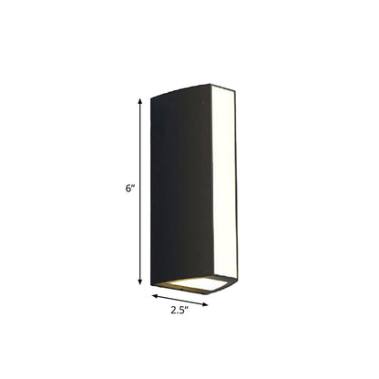 Avelena | Schwarze Dreieck Prism Wandleuchte Moderne Metall Klein/Mittel/Groß Led Deckenleuchte Wand Sconce In Warm/Weiß Licht