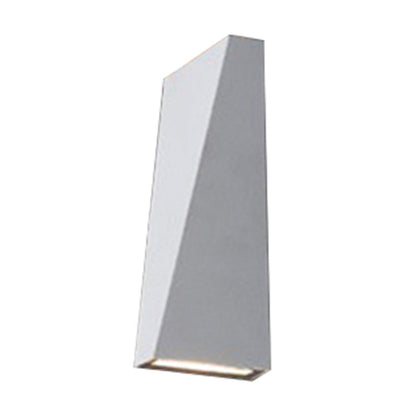 Avelena | Nordic Led Deckenwandleuchte Schwarz/Weiß Dreieckige Led Wandleuchte mit Metallschirm für Balkon, Warm/Weiß Licht