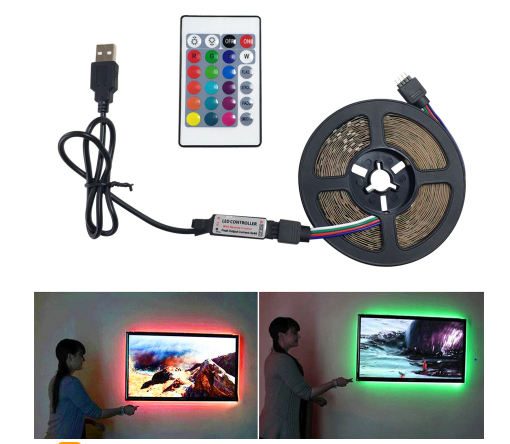Avelena | Flexible Lichtlampe Usb Led Streifen 2M/3M Rgb