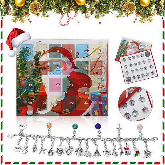 Avelena | 24 Tage Blindbox Weihnachten DIY Armband Kalender Geschenkbox Set