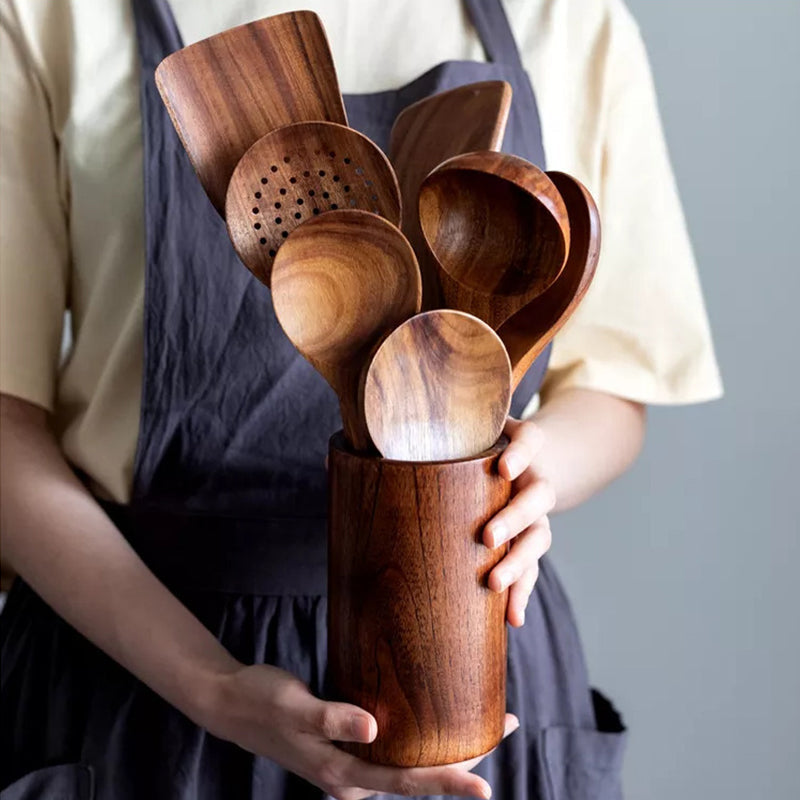 Avelena | Teakholz Besteckset